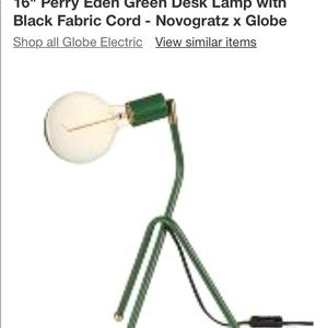 Set of TWO Green Task/Desk Lamps